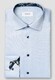 Eton Uni Organic Cotton Signature Twill Floral Contrast Details Overhemd Licht Blauw