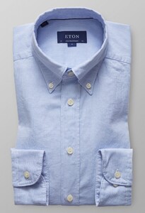 Eton Uni Royal Oxford Overhemd Diep Blauw