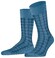 Falke Modern Tailor Check Socks Sky Blue