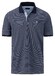 Fynch-Hatton Allover Duo Color Stripe Jersey Polo Navy