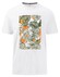 Fynch-Hatton Artwork Leaves T-Shirt White-Green-Orange