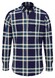 Fynch-Hatton Big Check Button Down Overhemd Navy