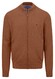 Fynch-Hatton Cardigan Stand-Up Zip Collar Superfine 3-Ply Cotton Cardigan Hazel