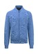 Fynch-Hatton Cardigan Zip Fine Structure Cotton Cardigan Crystal Blue