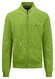 Fynch-Hatton Cardigan Zip Fine Structure Cotton Cardigan Leaf Green