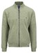 Fynch-Hatton Cardigan Zip Structure Mix Superfine Cotton Vest Light Khaki