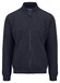 Fynch-Hatton Cardigan Zip Structure Mix Superfine Cotton Vest Navy