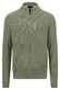 Fynch-Hatton Cardigan Zip Uni Color Structure Cardigan Light Khaki