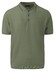 Fynch-Hatton Cotton Linen Uni Subtle Tipping Collar Poloshirt Dusty Olive