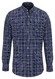 Fynch-Hatton Dark Check Button Down Overhemd Vibrant Blue