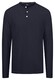 Fynch-Hatton Henley Slub Longlseeve T-Shirt Navy