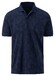 Fynch-Hatton Jersey Allover Palm Leaves Patteren Polo Navy