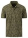 Fynch-Hatton Jersey Allover Palm Leaves Patteren Poloshirt Dusty Olive