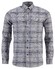 Fynch-Hatton Modern Big Check Button Down Overhemd Navy