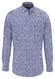 Fynch-Hatton Modern Mini Flower Pattern Shirt Soft Blue