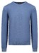 Fynch-Hatton Modern O-Neck Merino Pullover Cloud Blue