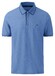 Fynch-Hatton Modern Supima Piqué Fine Contrast Tipping Poloshirt Crystal Blue