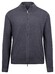 Fynch-Hatton Modern Zip Cardigan Merino Cardigan Steel