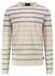 Fynch-Hatton O-Neck Cotton Linen Stripe Pullover Dusty Olive