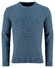 Fynch-Hatton O-Neck Donegal Knit Merino Blend Pullover Dolphin