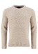 Fynch-Hatton O-Neck Donegal Knit Merino Blend Pullover Off White