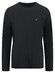Fynch-Hatton O-Neck Longsleeve Cotton T-Shirt Black