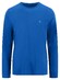 Fynch-Hatton O-Neck Longsleeve Cotton T-Shirt Strong Blue