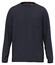 Fynch-Hatton O-Neck Longsleeve Heavy Slub Cotton T-Shirt Navy