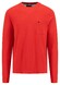 Fynch-Hatton O-Neck Longsleeve Heavy Slub Cotton T-Shirt Poppy Red