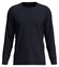 Fynch-Hatton O-Neck Longsleeve Waffle Structure T-Shirt Navy