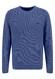 Fynch-Hatton O-Neck Merino Wool Blend Donegal Look Pullover Wave