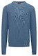 Fynch-Hatton O-Neck Uni Color Fine Texture Pullover Cloud Blue