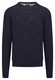 Fynch-Hatton O-Neck Uni Color Fine Texture Pullover Navy