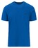 Fynch-Hatton Premium Cotton O-Neck Uni Color T-Shirt Strong Blue