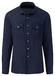 Fynch-Hatton Pure Linen Garment Dyed Overshirt Navy