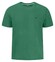 Fynch-Hatton Solid Color Crew Neck Subtle Logo T-Shirt Jade
