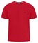 Fynch-Hatton Solid Color Crew Neck Subtle Logo T-Shirt Poppy Red
