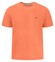 Fynch-Hatton Solid Color Crew Neck Subtle Logo T-Shirt Sunny Orange