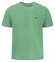 Fynch-Hatton Solid Color Crew Neck Subtle Logo T-Shirt Turf Green