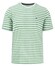 Fynch-Hatton Striped Cotton Crew Neck T-Shirt Turf Green
