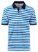 Fynch-Hatton Striped Cotton made in Africa CmiA Polo Vibrant Blue