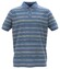 Fynch-Hatton Supima Cotton Multicolor Stripe Poloshirt Crystal Blue