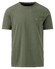 Fynch-Hatton Tee Uni Subtle Washed Effect T-Shirt Dusty Olive