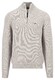 Fynch-Hatton Troyer Zip Donegal Pullover Winter White