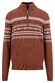 Fynch-Hatton Troyer Zip Jacquard Pullover Hazel