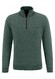 Fynch-Hatton Troyer Zip Lambswool Elbow Patches Pullover Sage Green