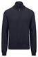 Fynch-Hatton Troyer-Zip Merino Cashmere Pullover Navy