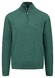 Fynch-Hatton Troyer-Zip Superfine Cotton Pullover Dark Emerald