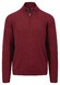 Fynch-Hatton Troyer-Zip Superfine Cotton Pullover Ruby Red