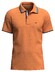 Fynch-Hatton Uni Color Contrast Tipping Poloshirt Papaya